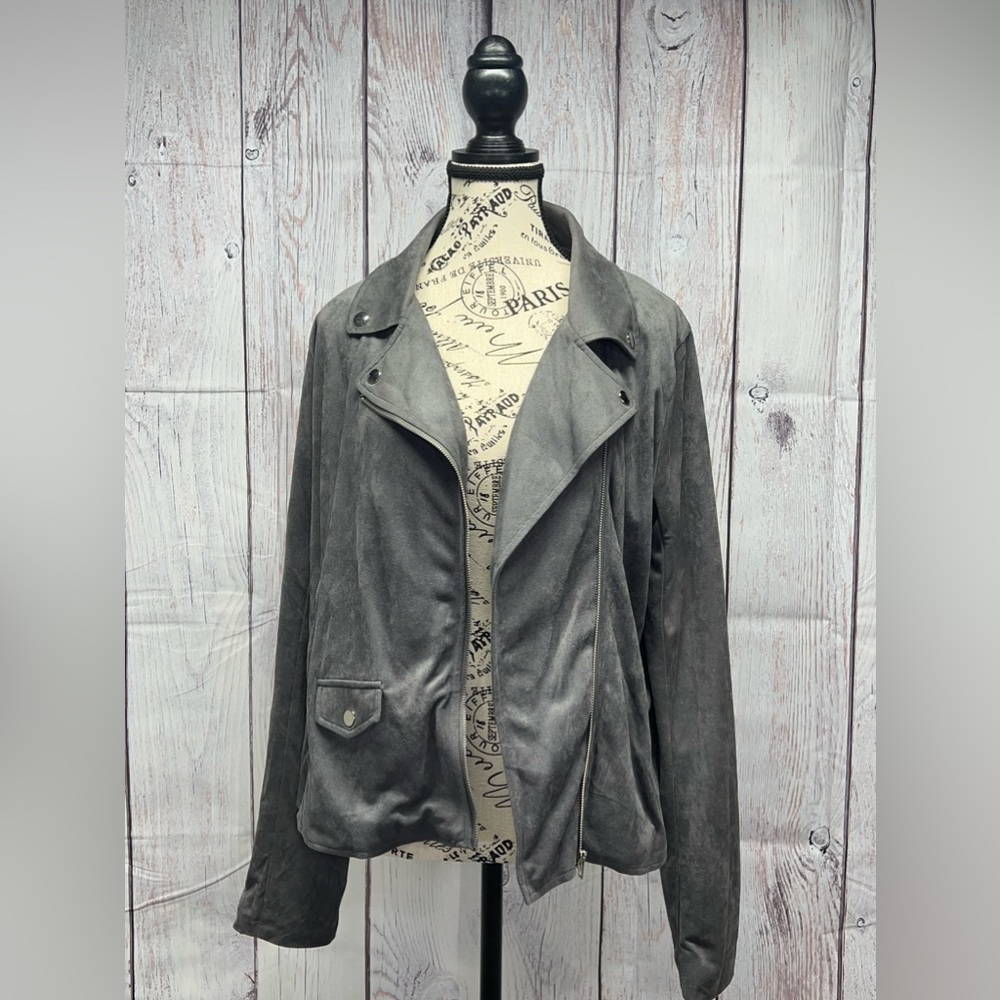 Hem & Thread Suede Moto Jacket - Picture 2 of 8